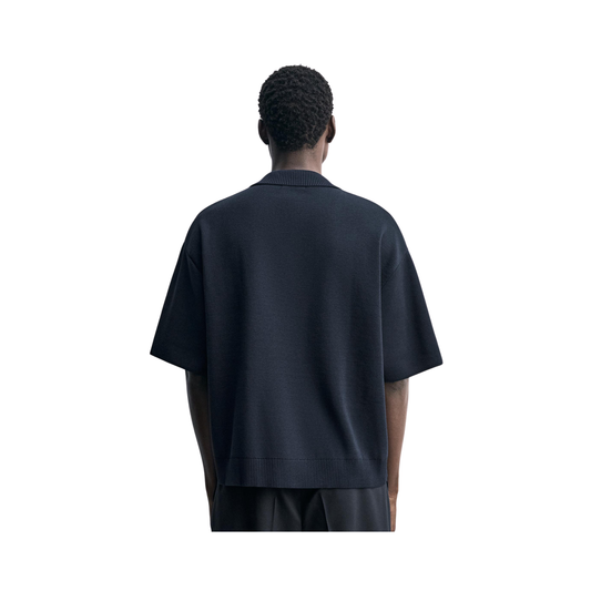 Knit Zip Polo Shirt