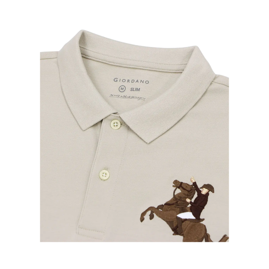 Slim-Fit Cotton Napoleon Polo