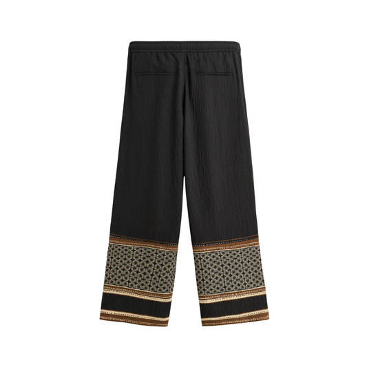 Relaxed Fit Colour Block Trousers