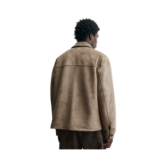 Faux Suede Overshirt