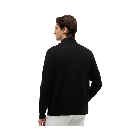 Solid Logo Zip Sweater