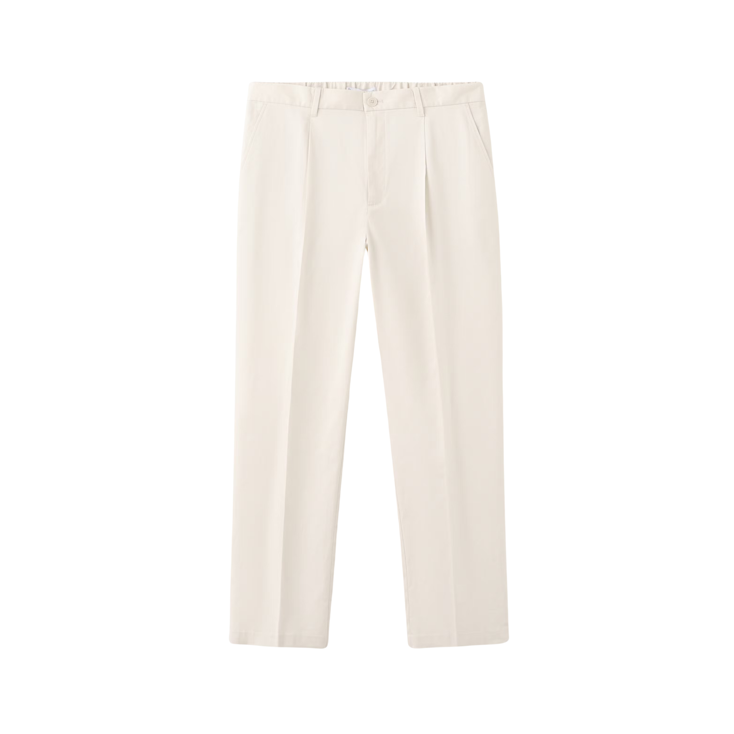 Regular-Fit Pleated Flowy Trousers