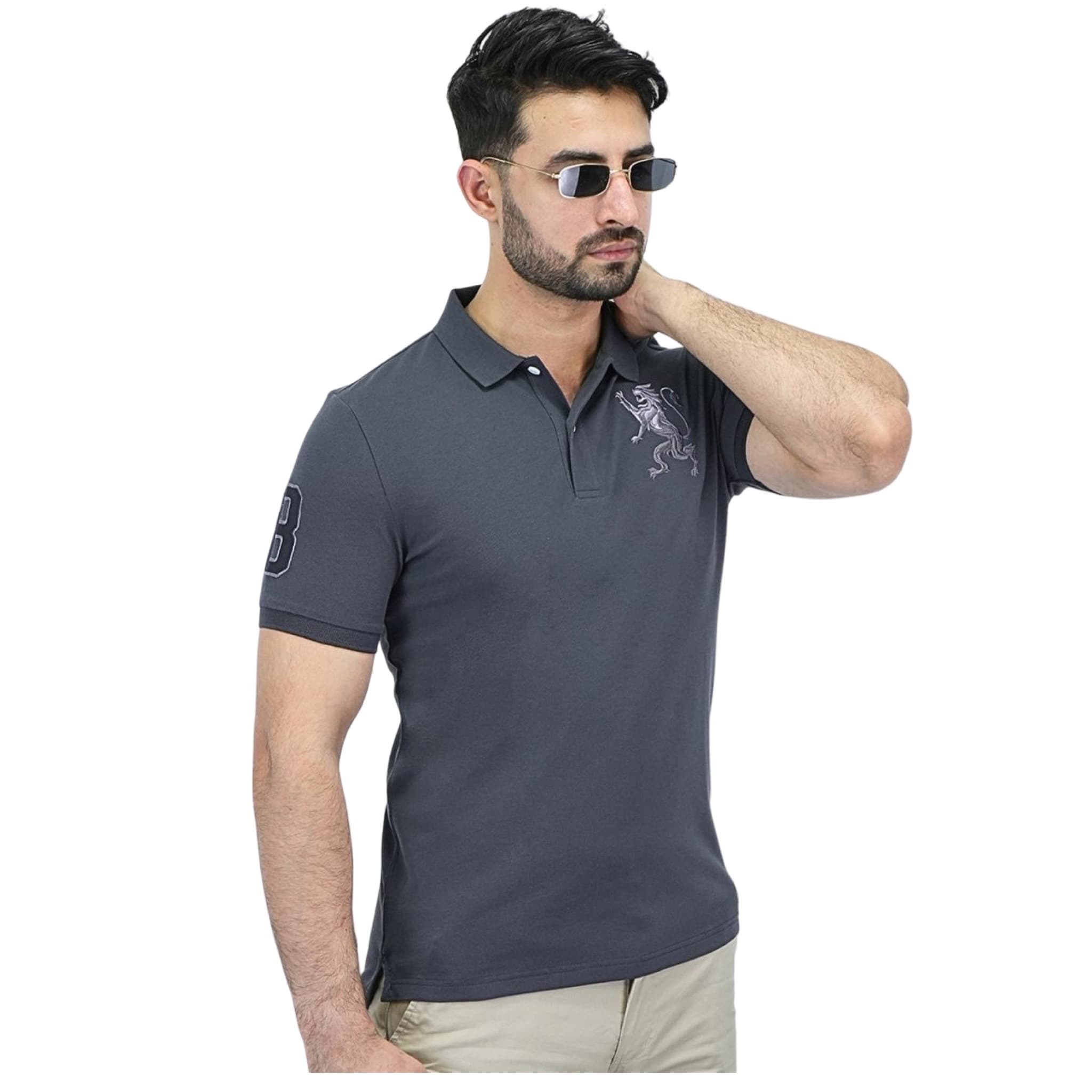Slim Fit Lion Polo Shirt