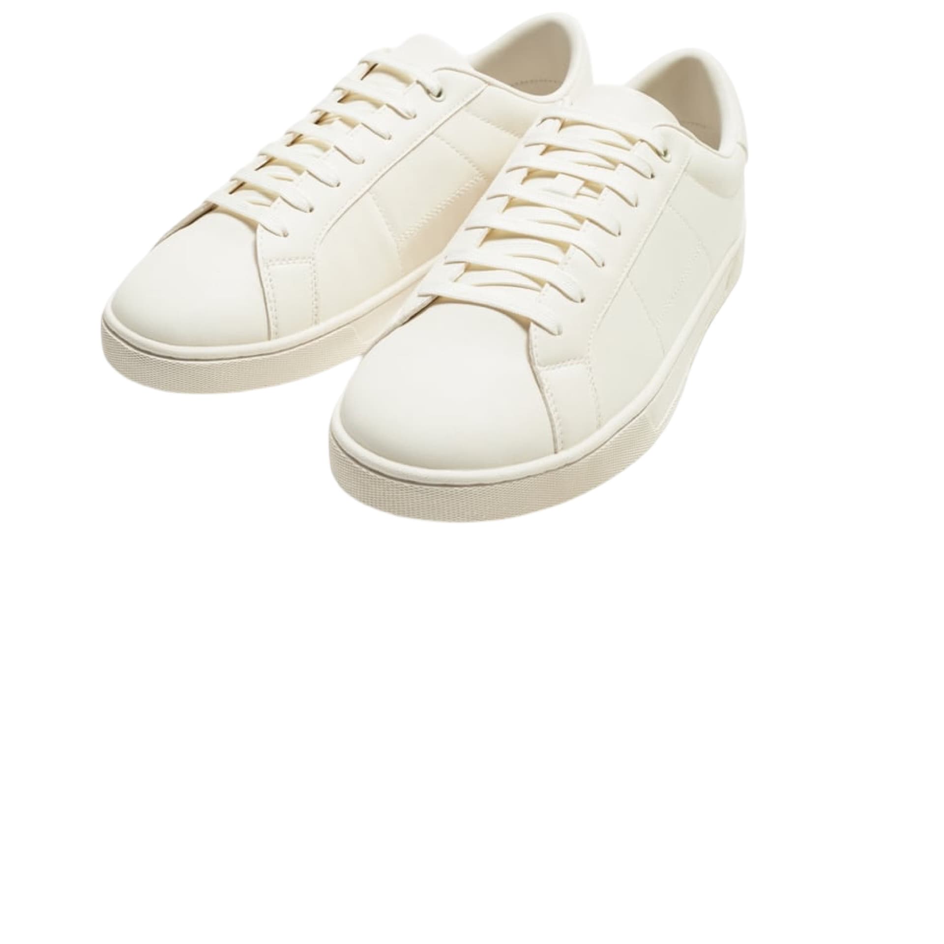 Lace-Up White Trainers