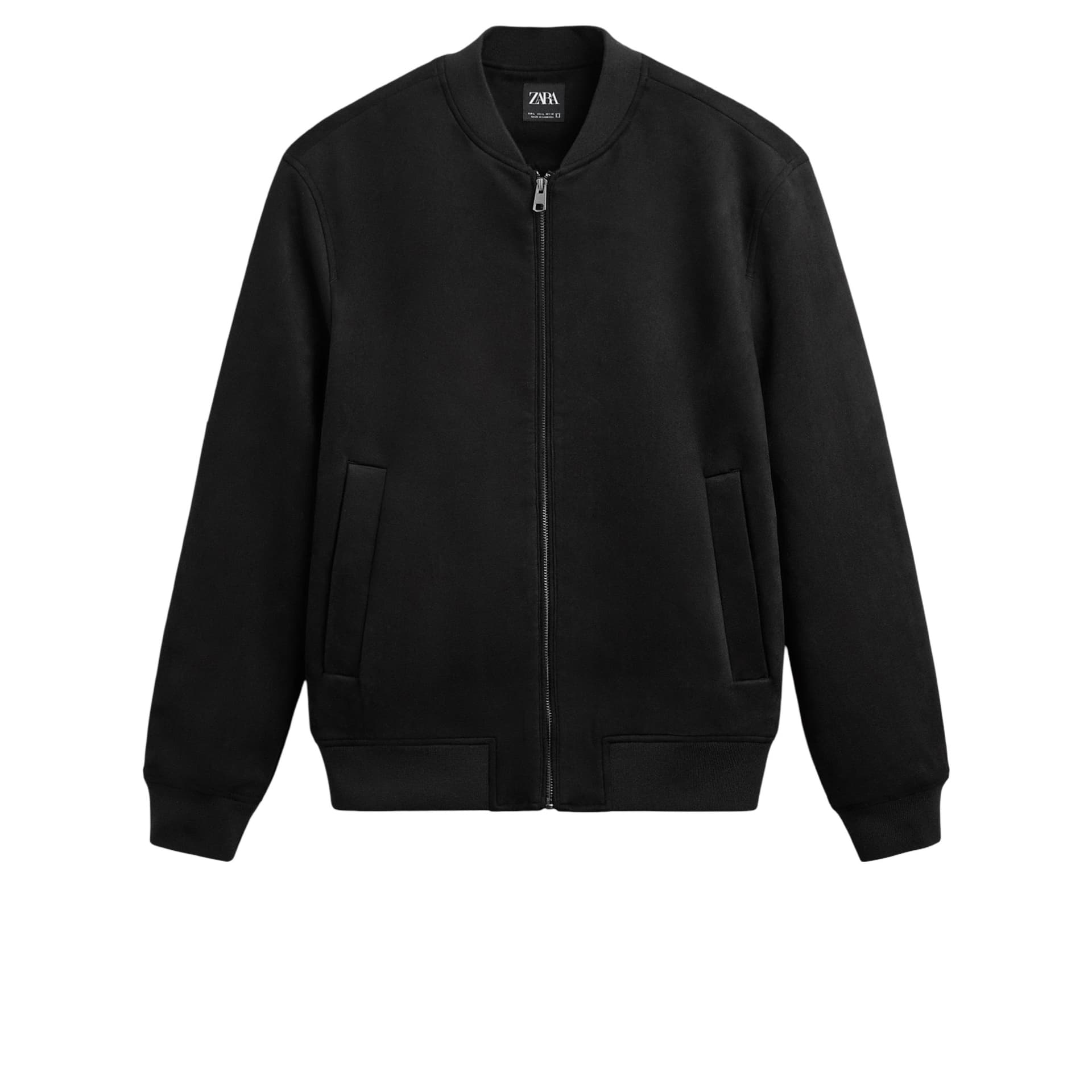 Faux Suede Bomber Jacket