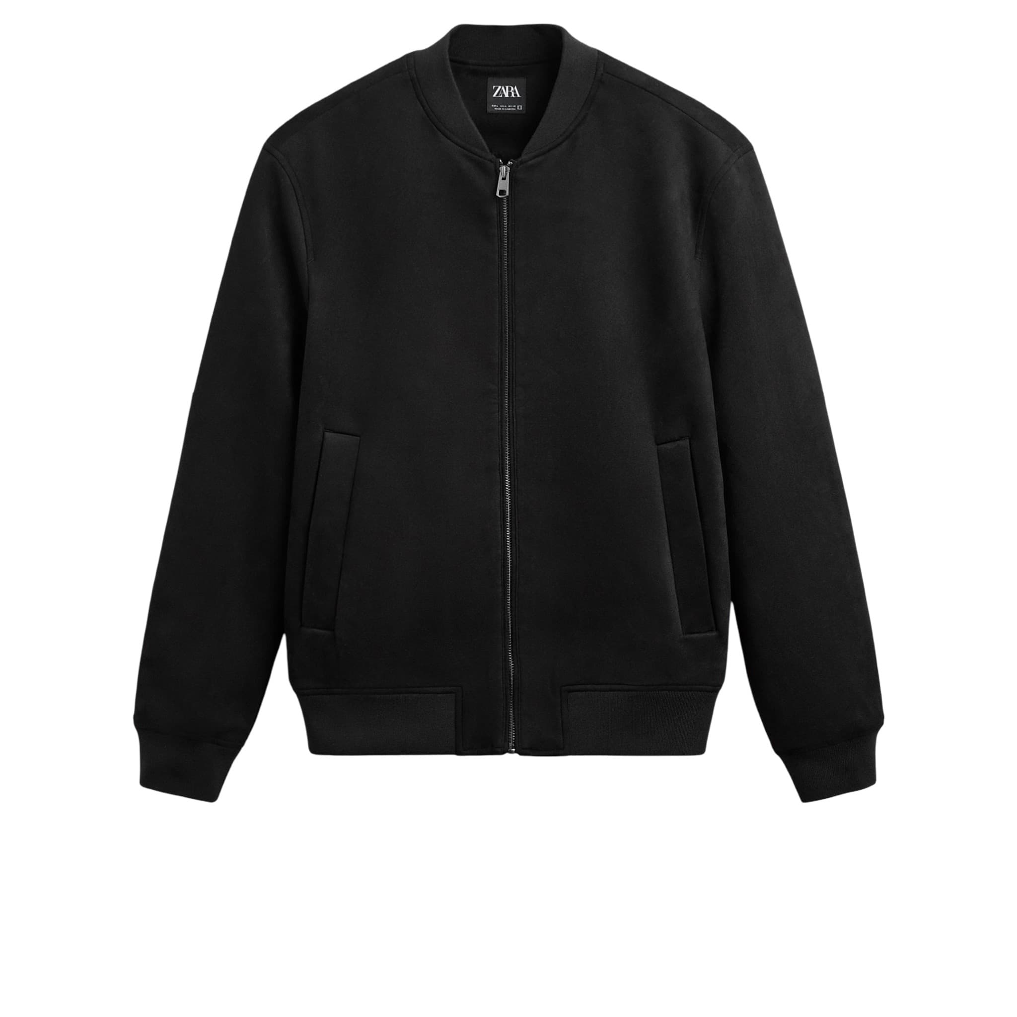Faux Suede Bomber Jacket