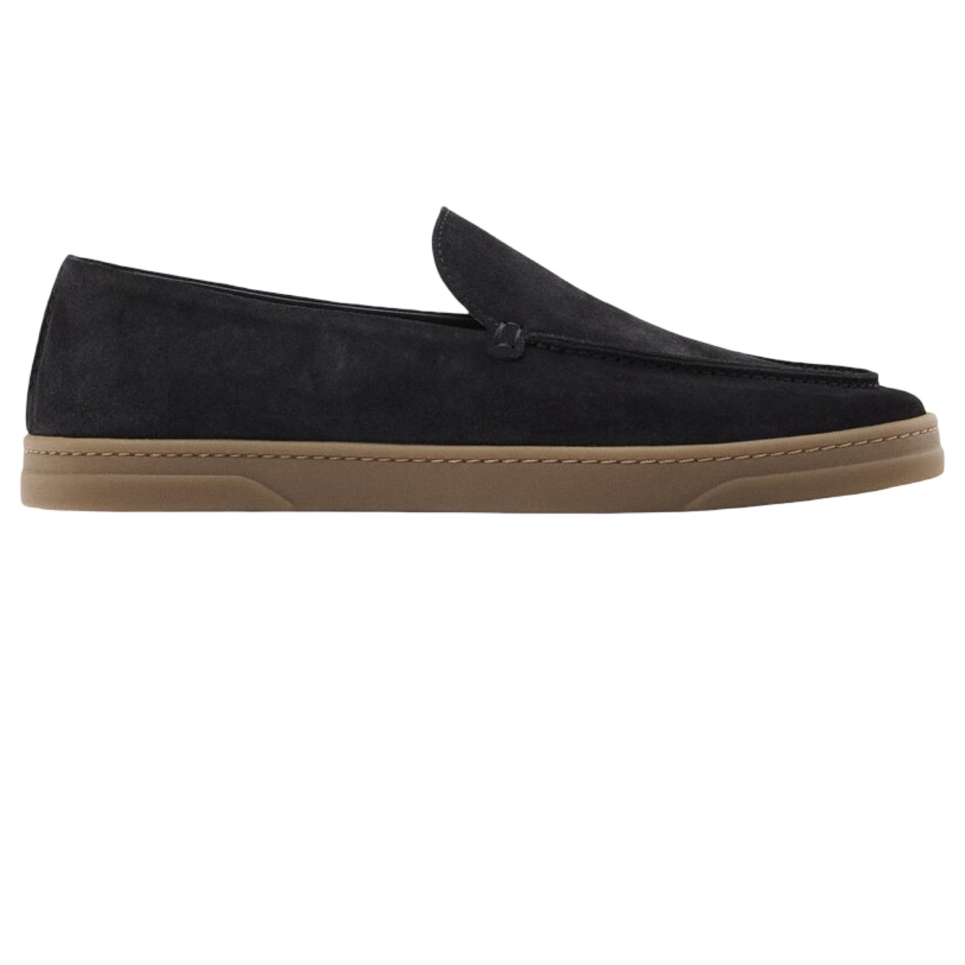 Split Suede Loafers
