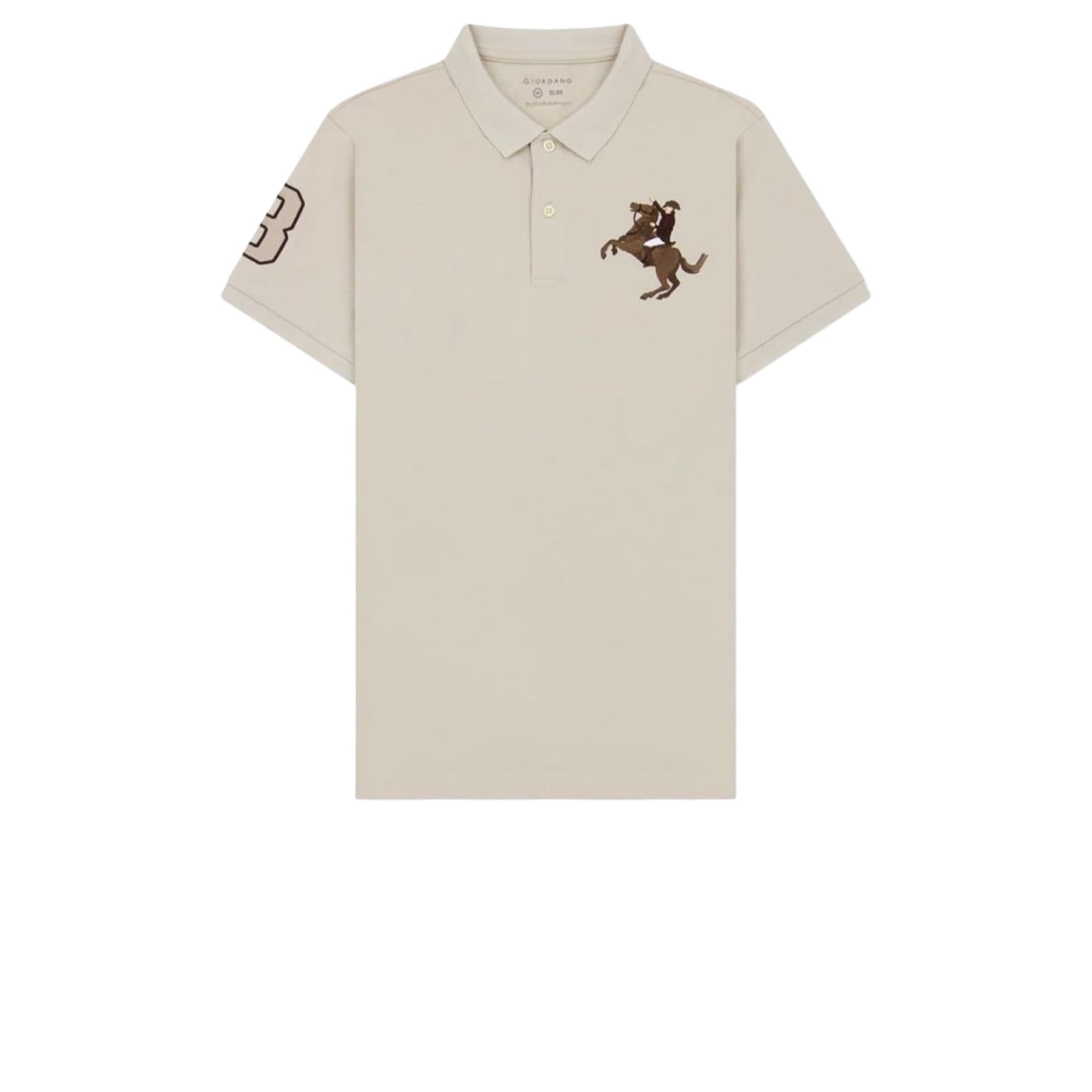 Men’s Slim-Fit Cotton Short-Sleeve Napoleon Polo