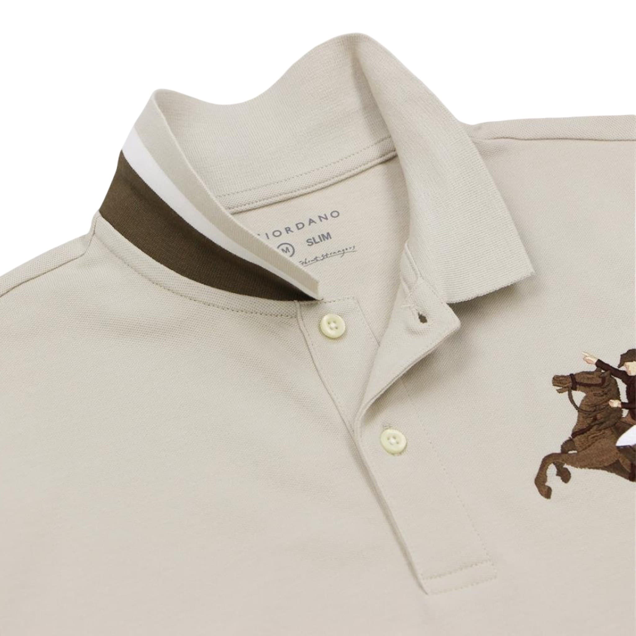 Men’s Slim-Fit Cotton Short-Sleeve Napoleon Polo