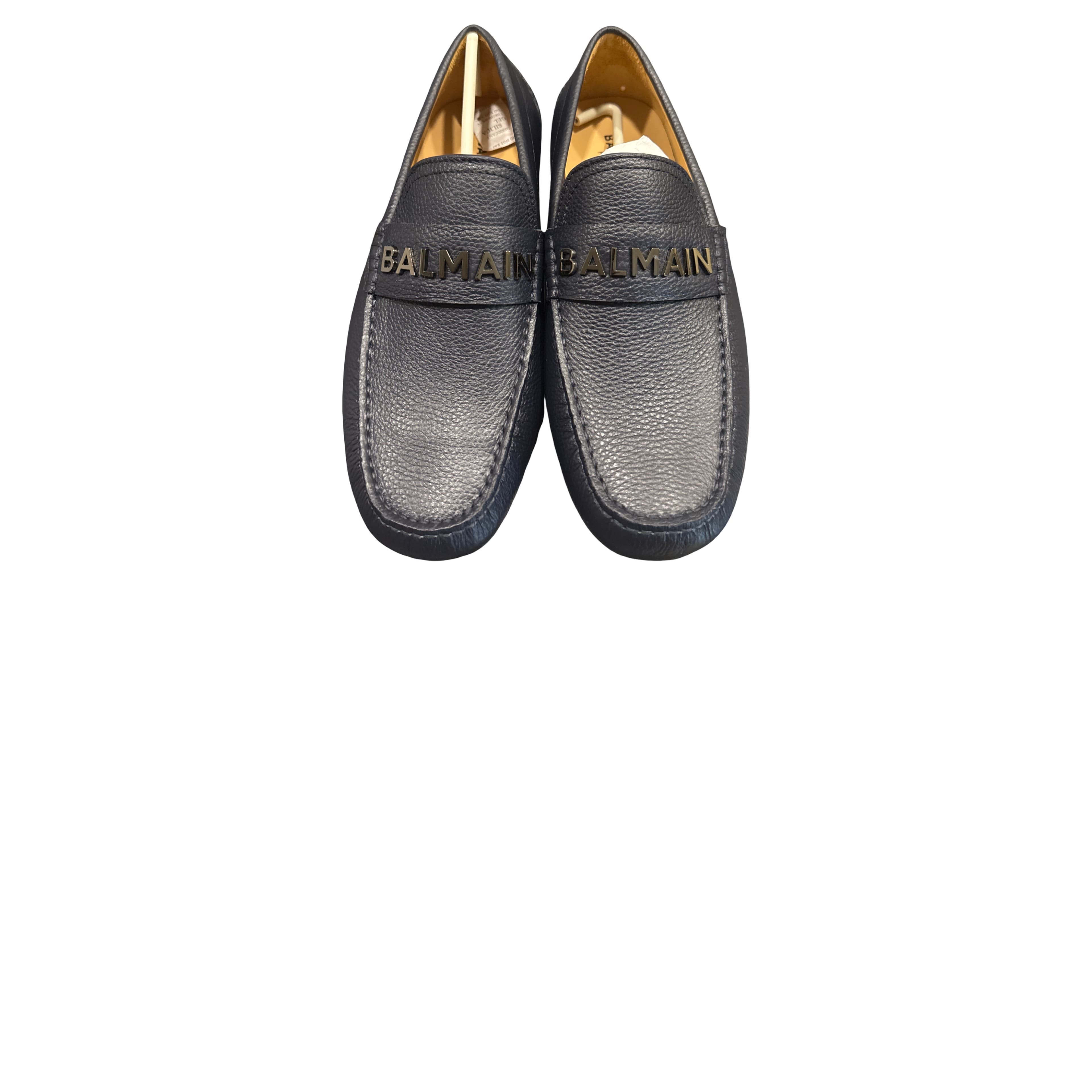 Navy Blue Signature Loafers