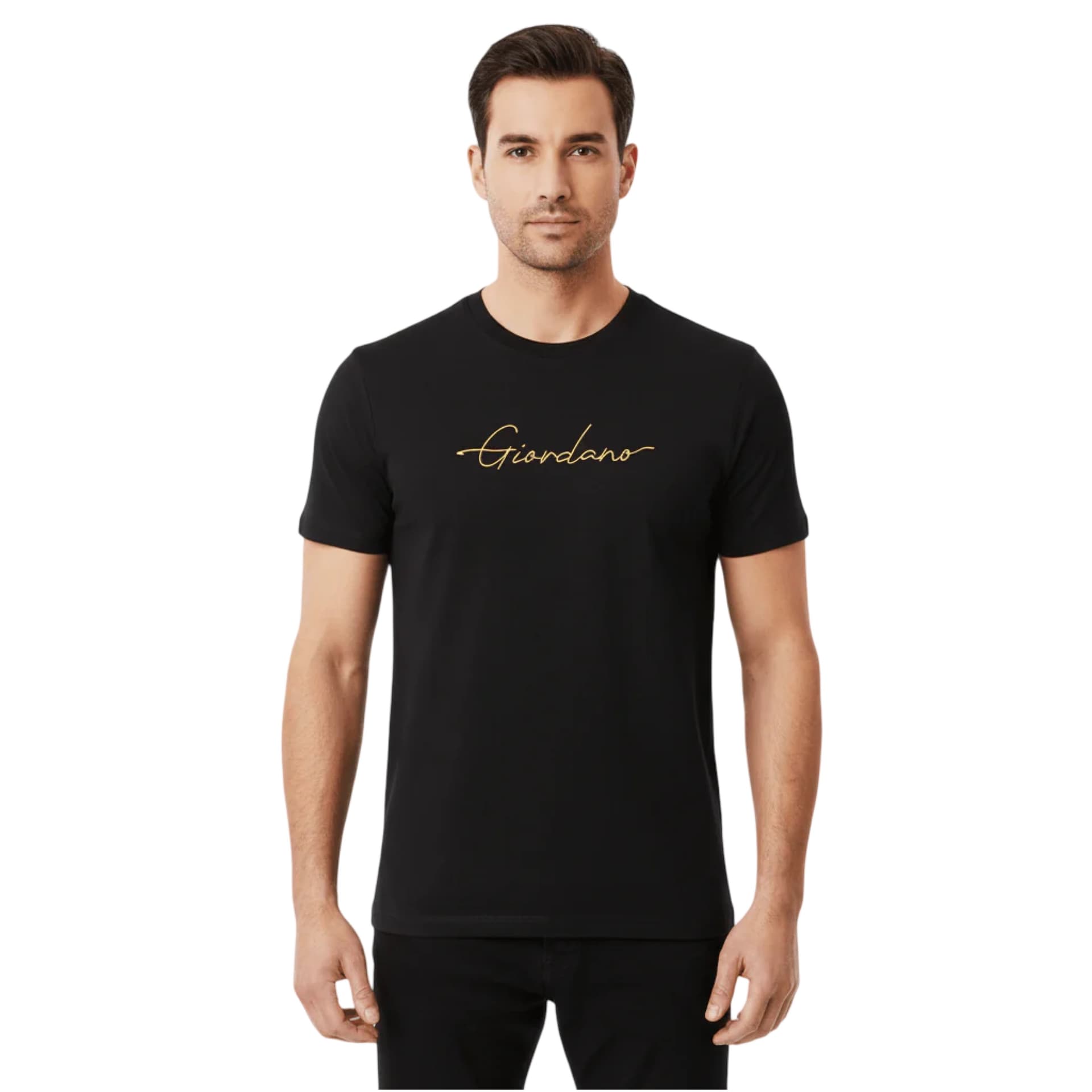 Men’s Cotton Signature-Print Slim-Fit Tee