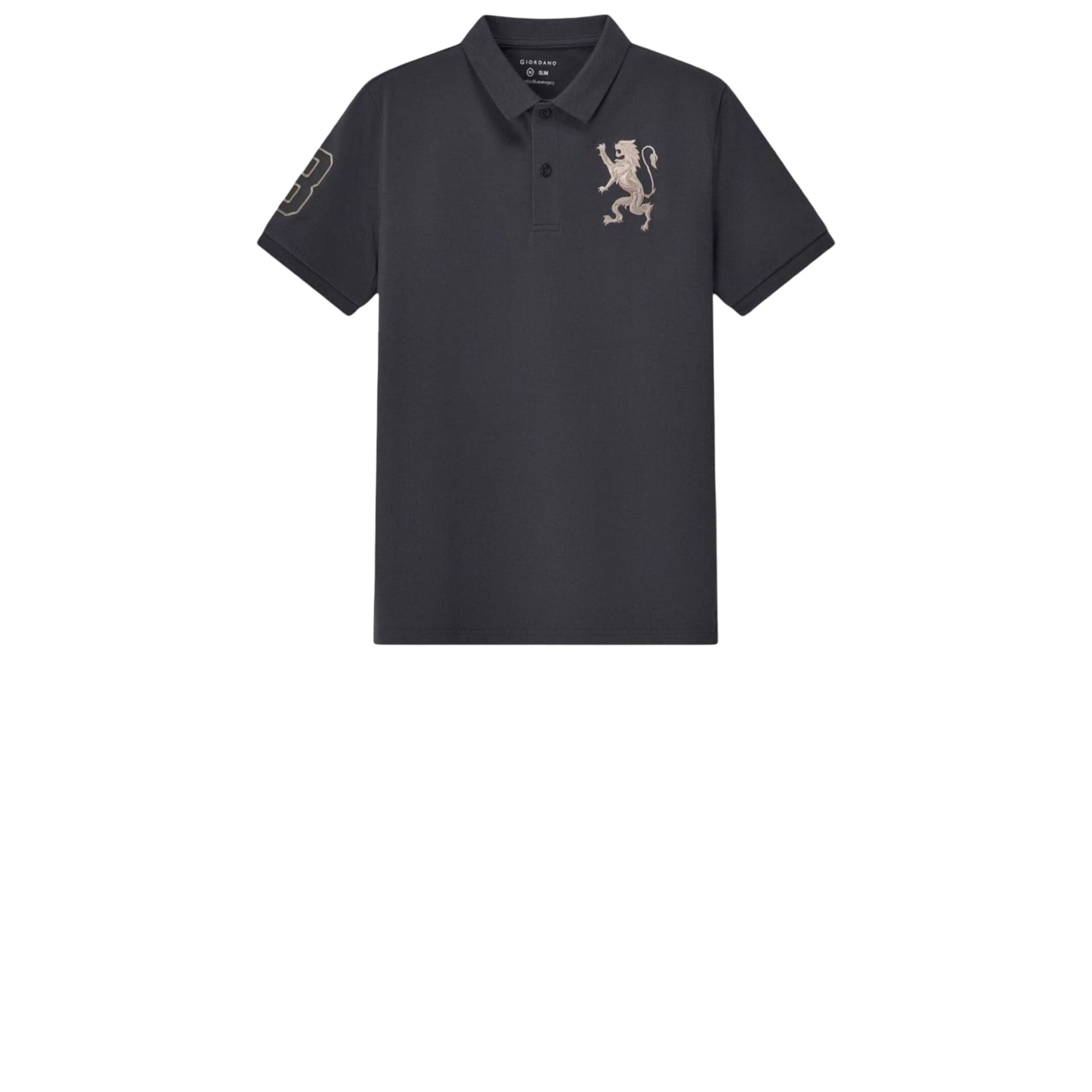 Men’s Slim-Fit Cotton Short-Sleeve Napoleon Polo