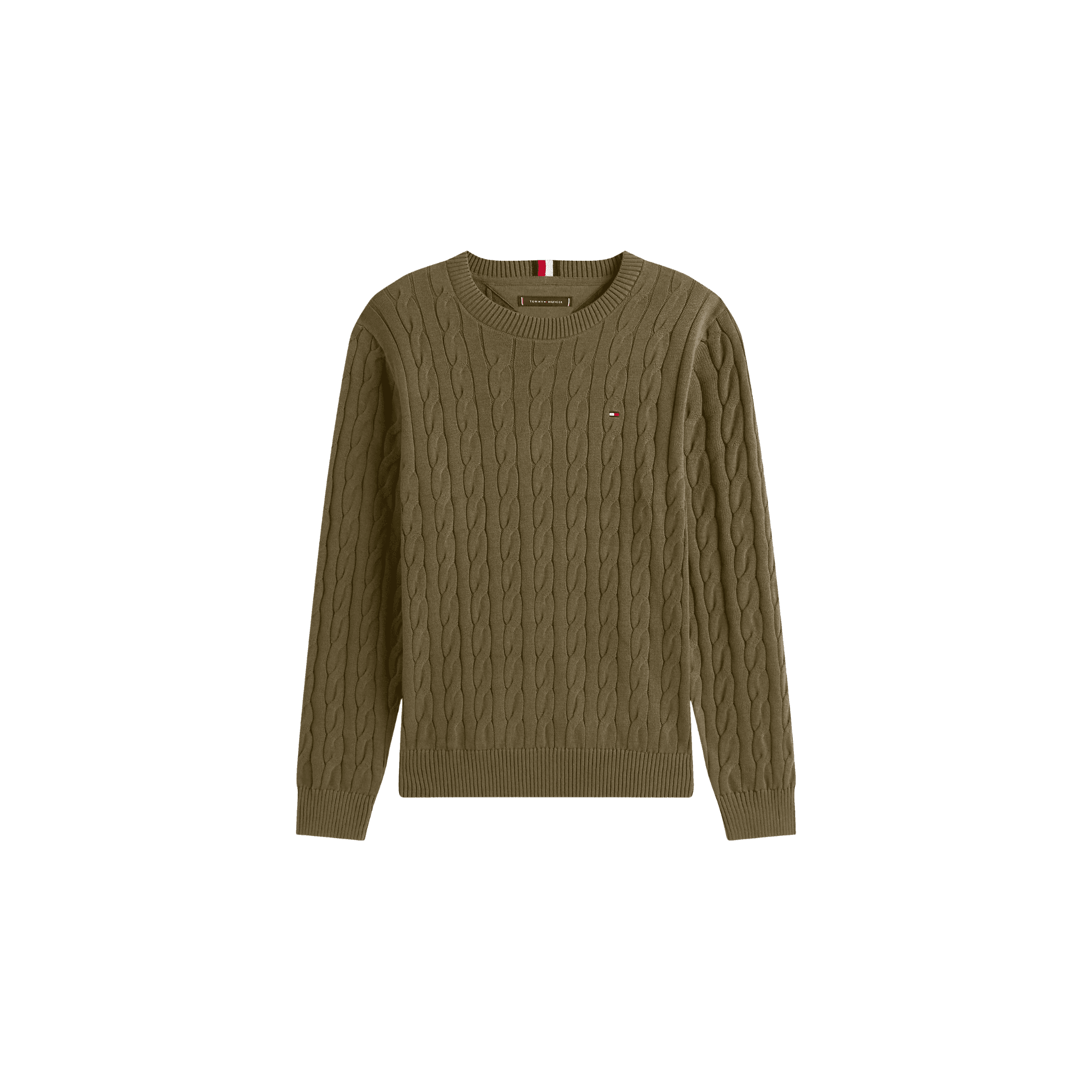 Cable Knit Crewneck Sweater