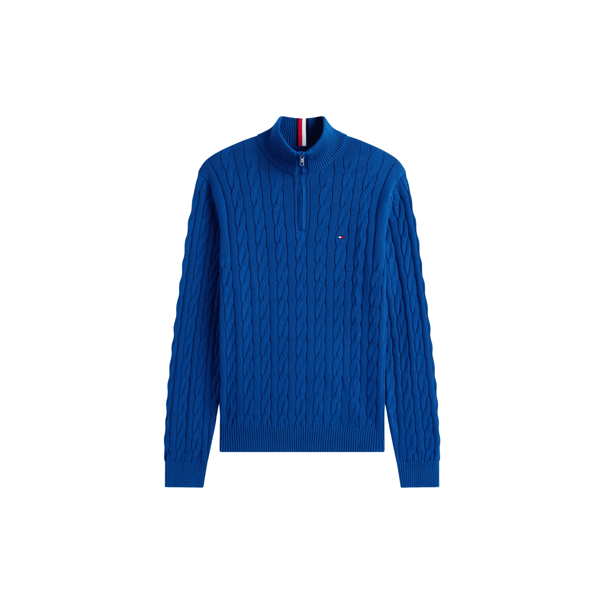 Cable Knit Quarter-Zip Sweater