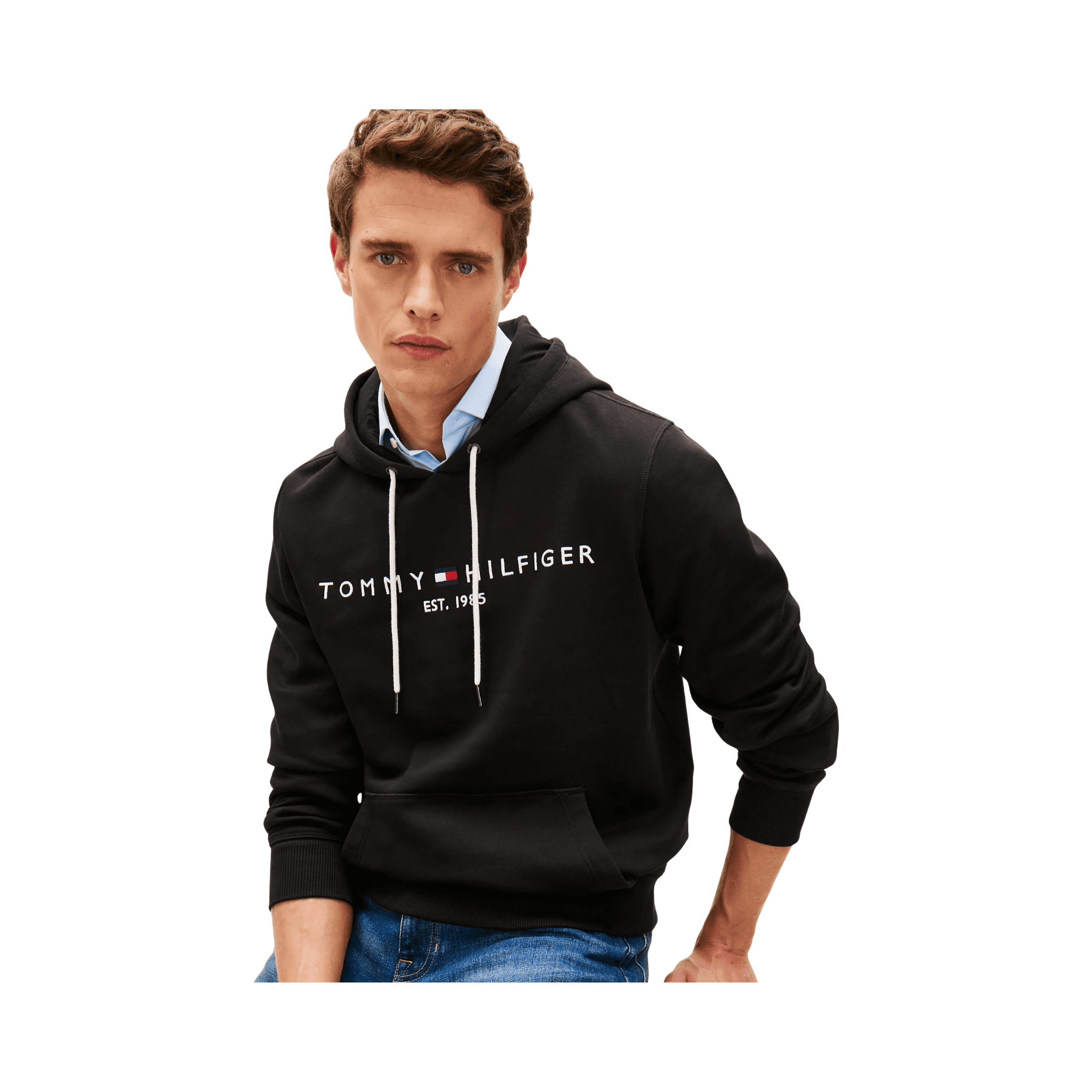 Embroidered Tommy Logo Hoodie