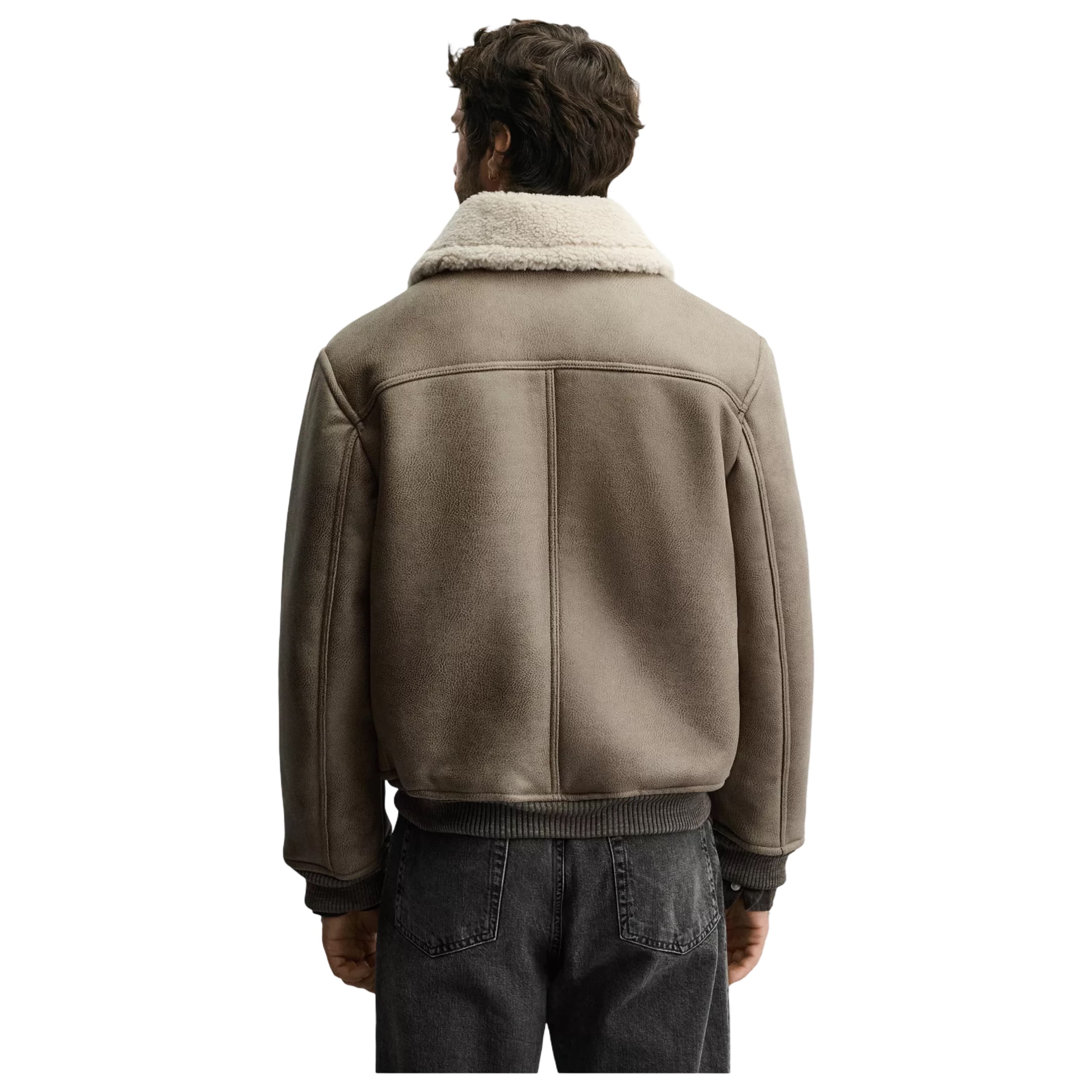 Double Faced Faux Leather Jacket