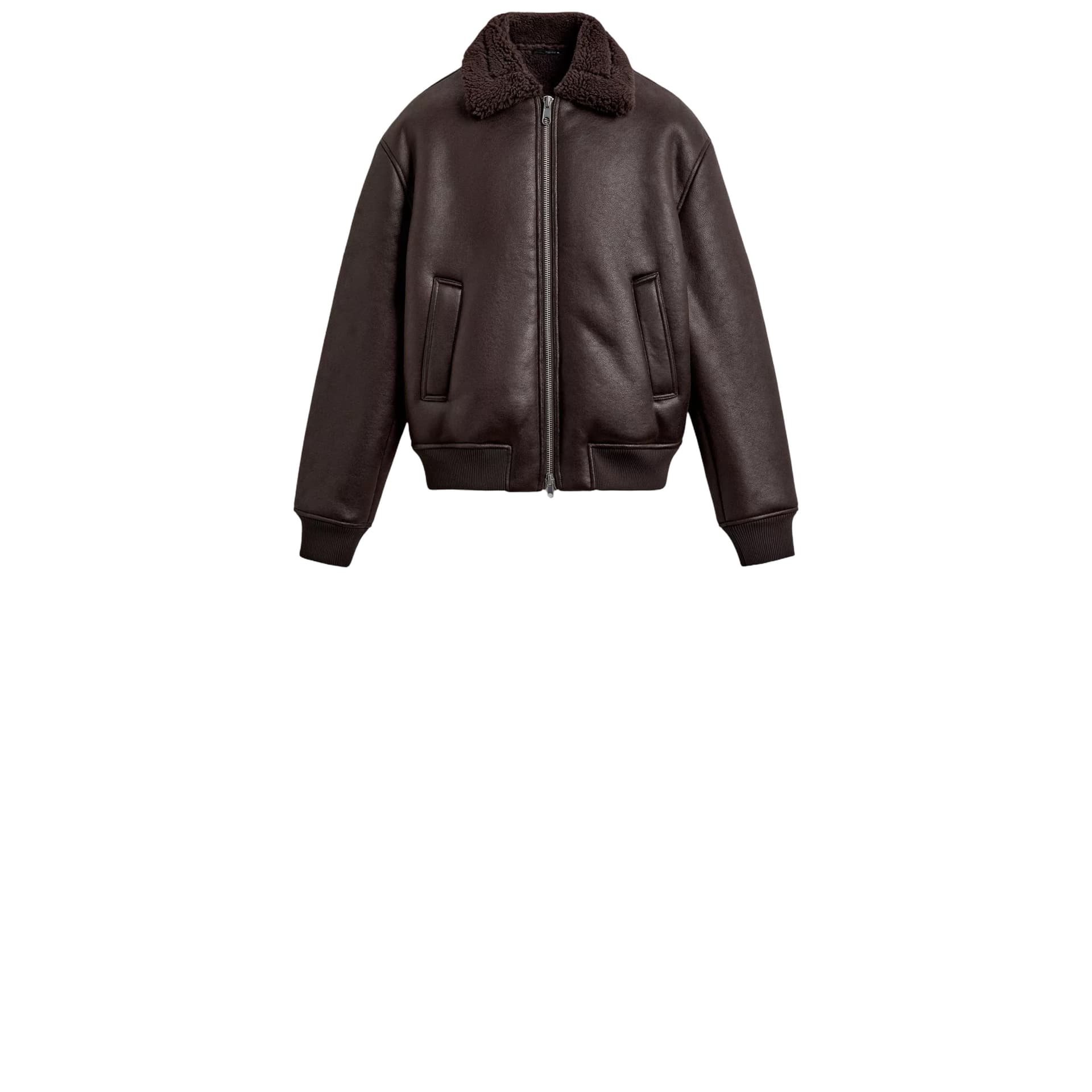 Double Faced Faux Leather Jacket