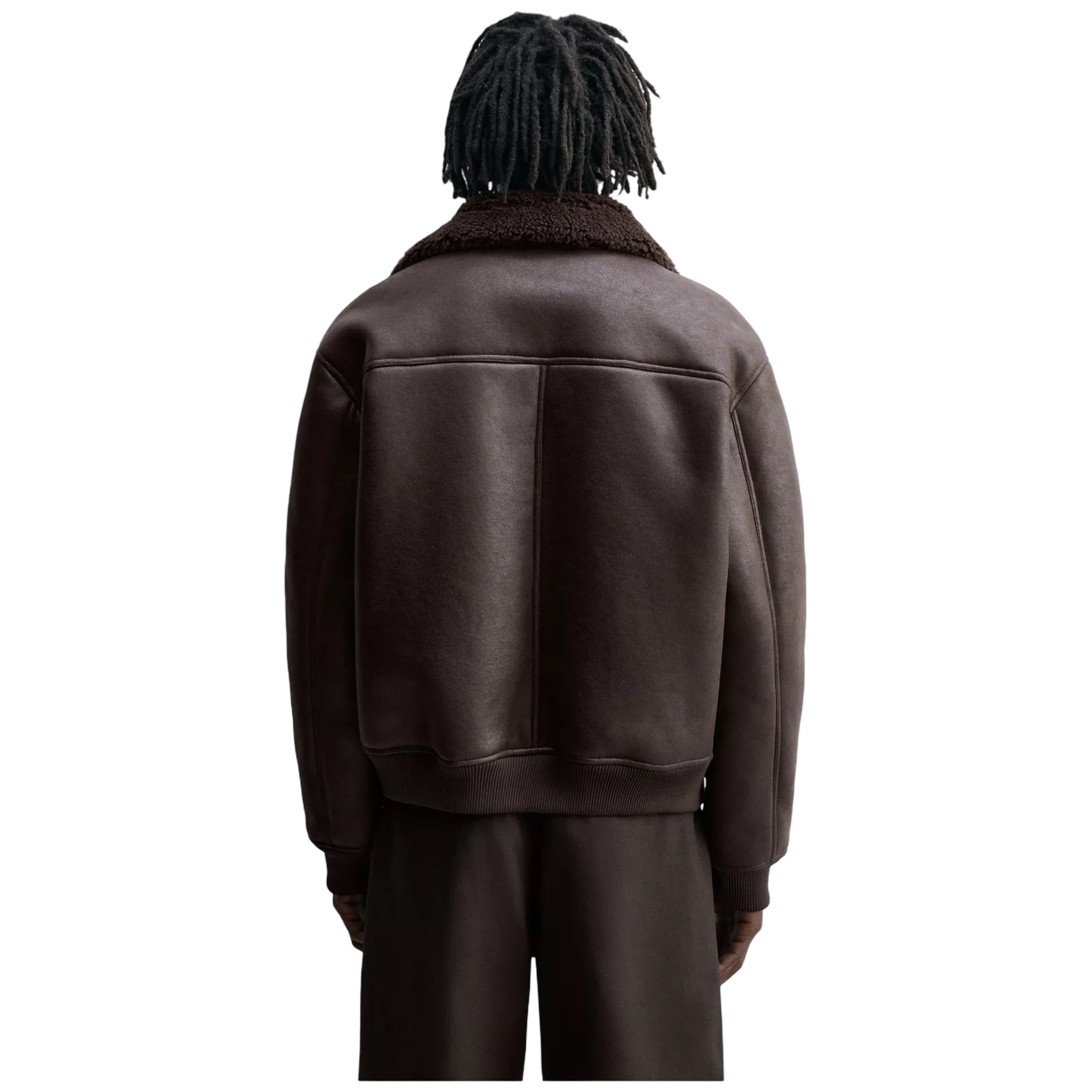 Double Faced Faux Leather Jacket