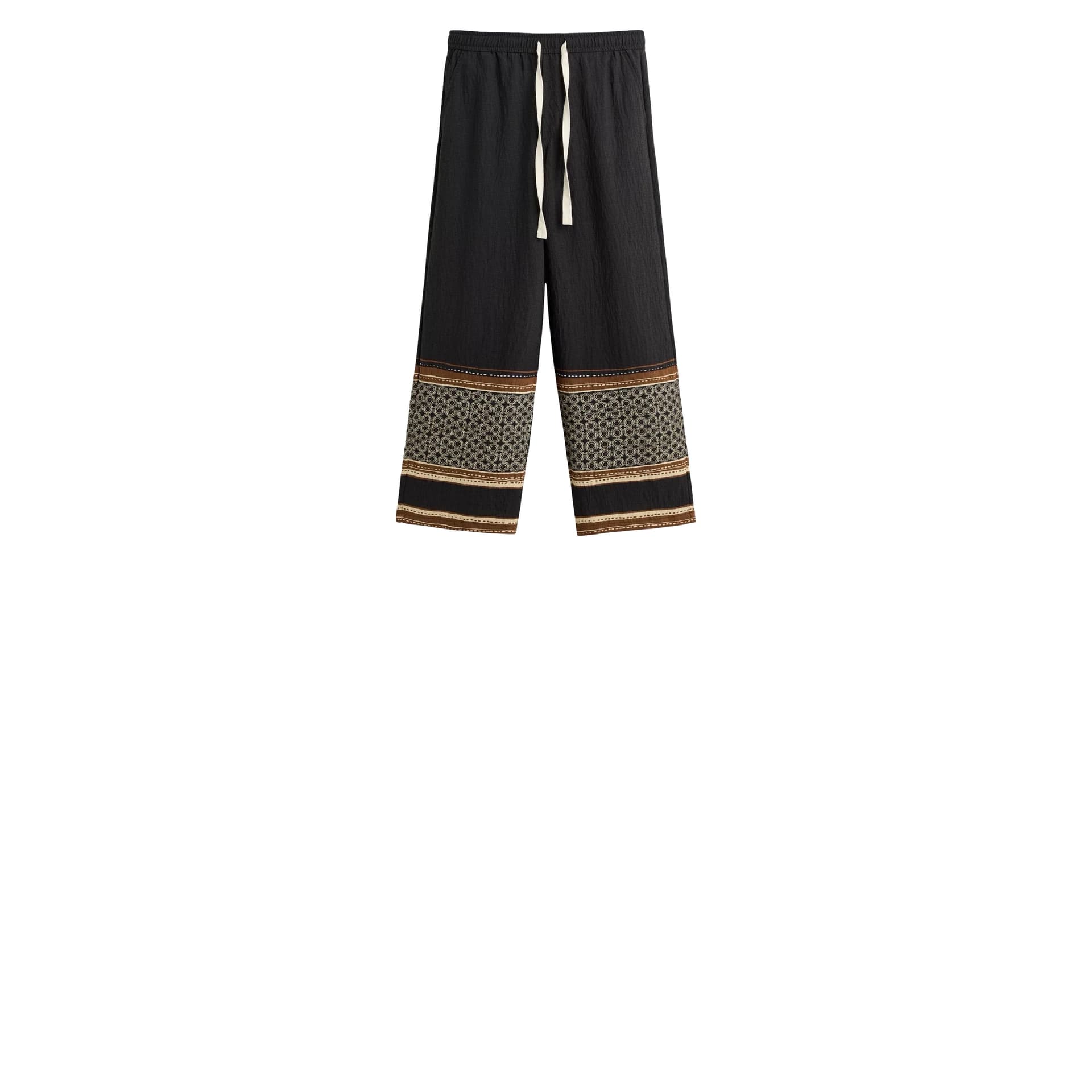 Relaxed Fit Colour Block Trousers