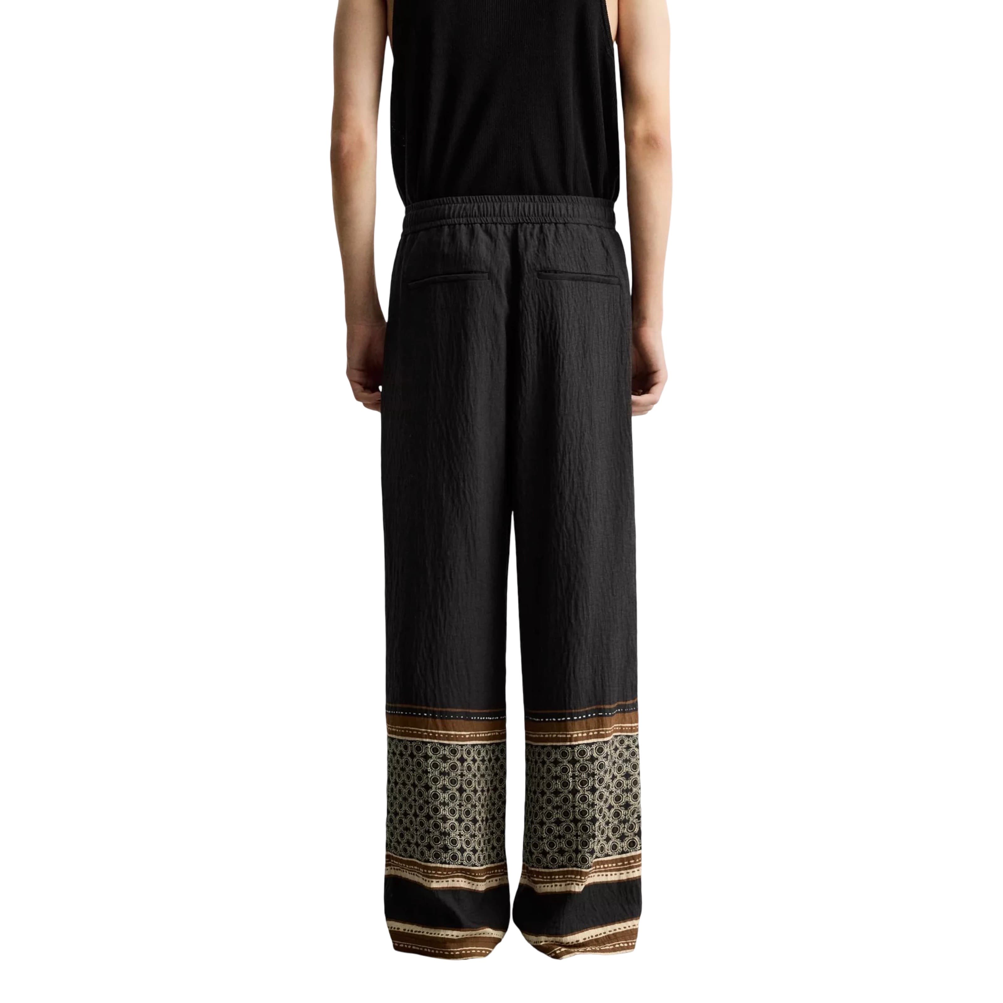 Relaxed Fit Colour Block Trousers