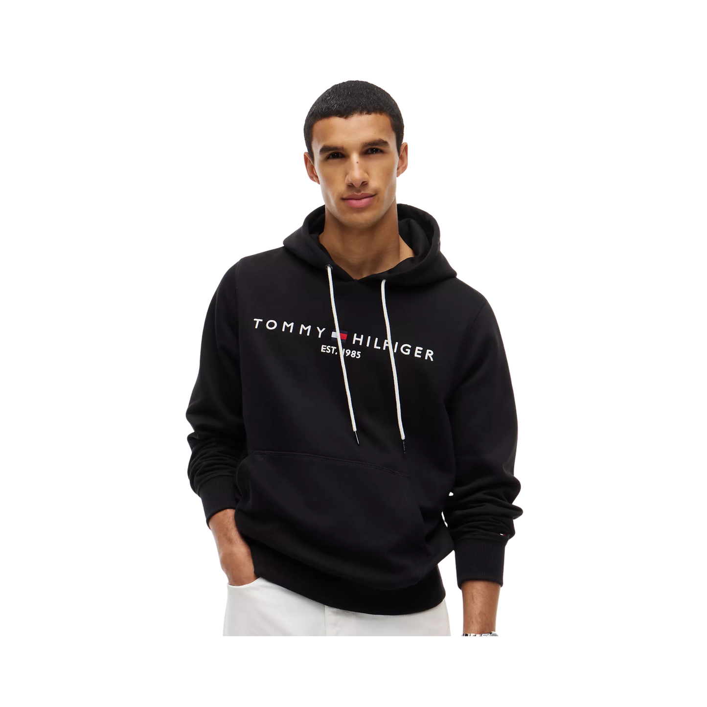 Embroidered Tommy Logo Hoodie