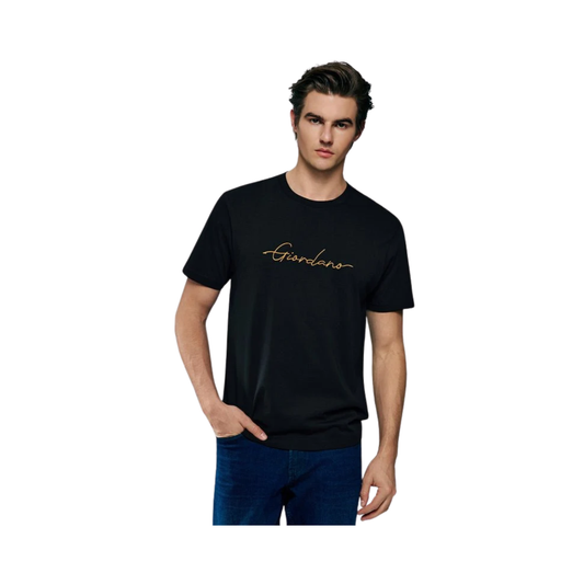 Cotton Signature Print Slim Fit Tee