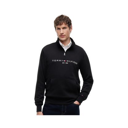 Embroidered Tommy Logo Quarter-Zip