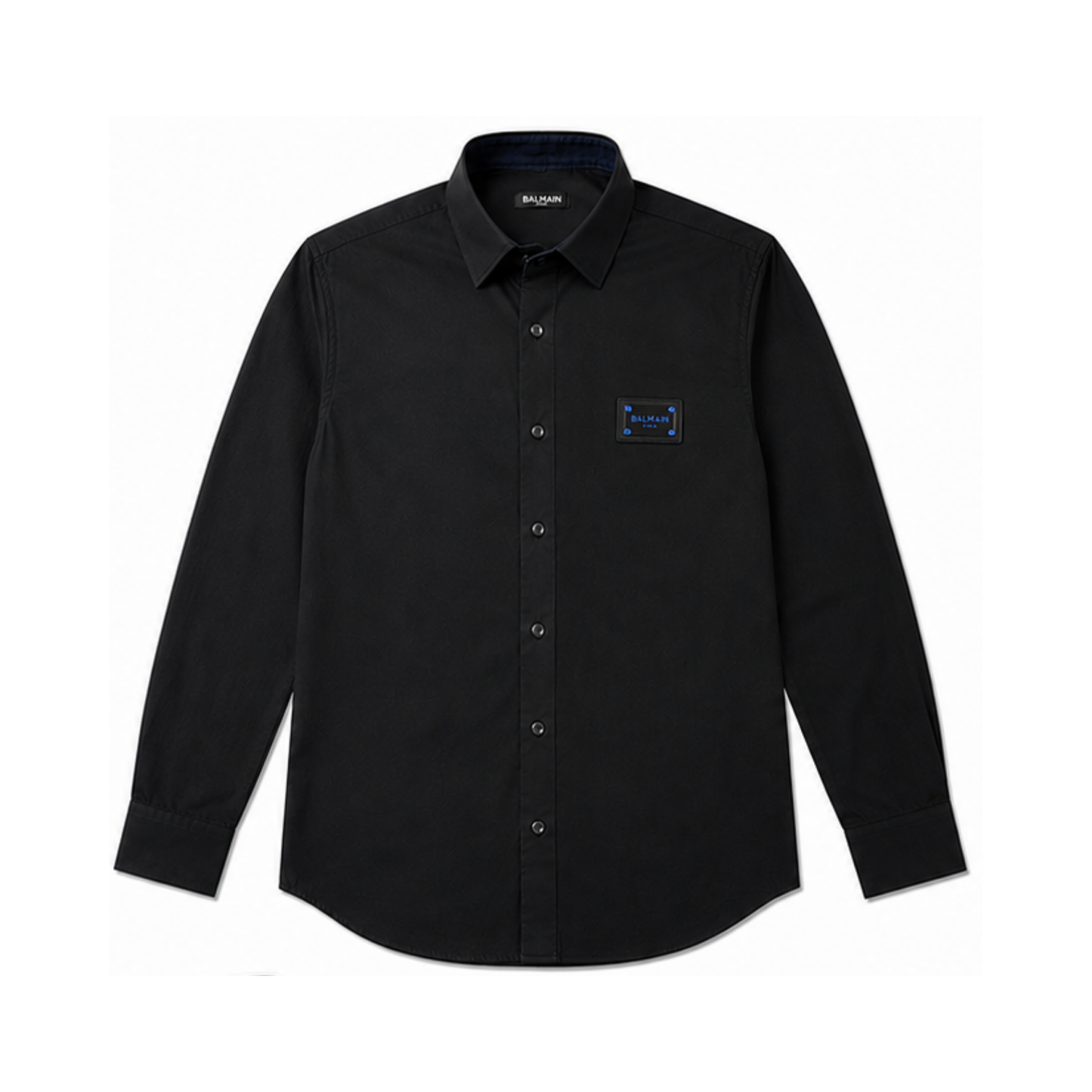 Black Shirt with Blue Square Logo
