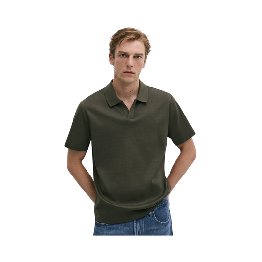 Textured Short Sleeve Polo