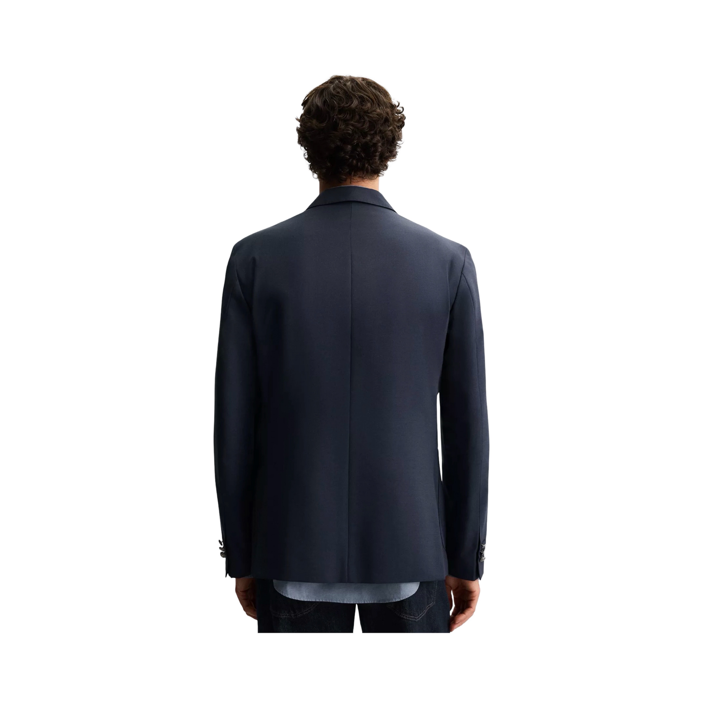 Double Breasted Wool Blend Blazer