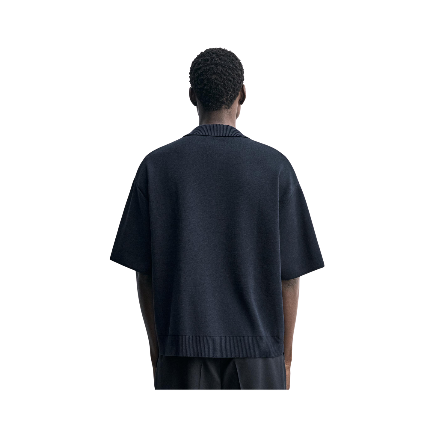 Knit Zip Polo Shirt