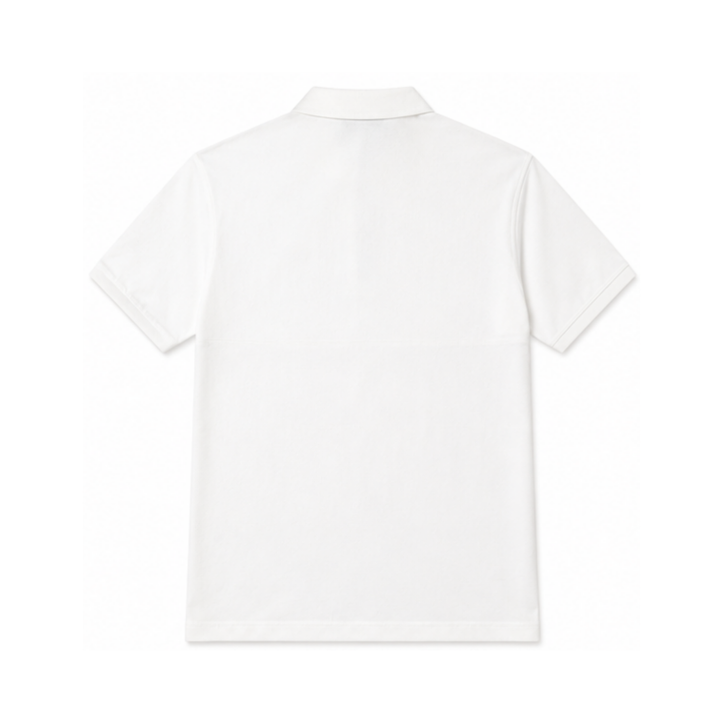 White Polo with Reverse Logo