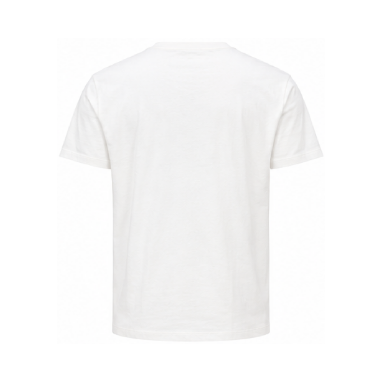 White T-Shirt with Logos All Over