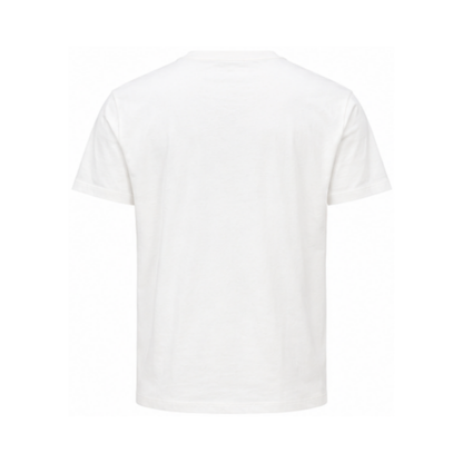 White T-Shirt with Logos All Over