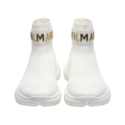 White Mid Sneakers