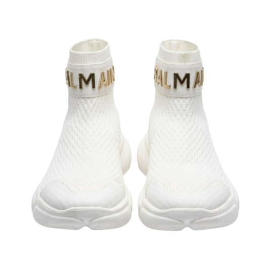 White Mid Sneakers