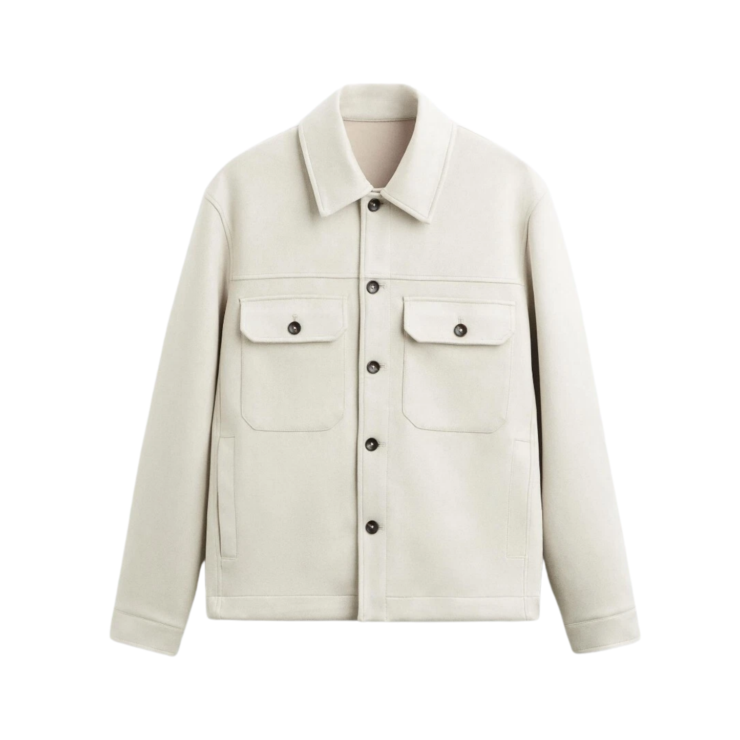 Faux Suede Overshirt