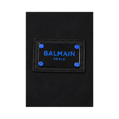 Black Shirt with Blue Square Logo