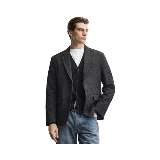 Boucle Houndstooth Blazer