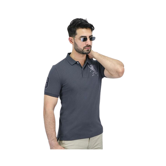 Slim Fit Lion Polo