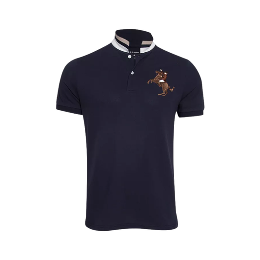 Slim-Fit Cotton Napoleon Polo