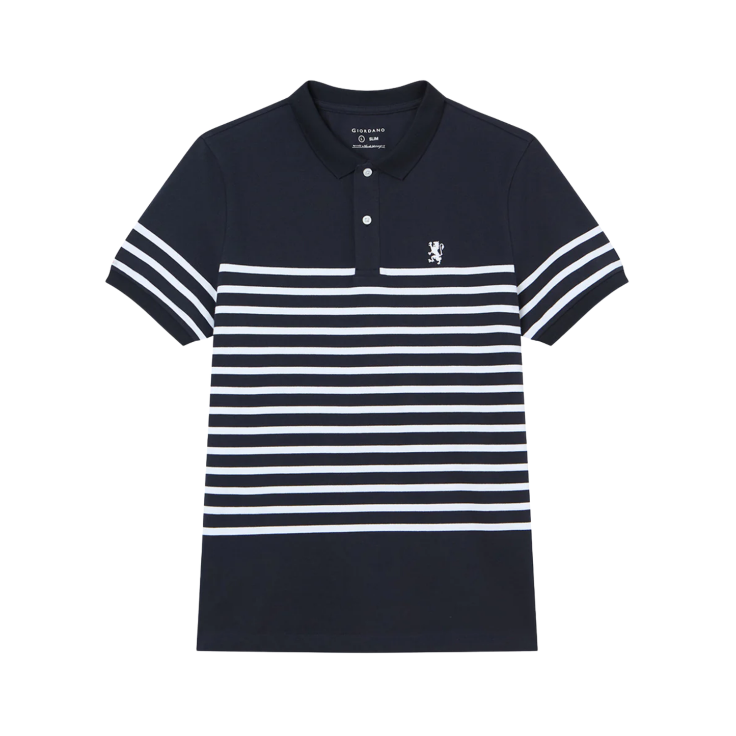 Cotton Slim Fit Stripe Polo