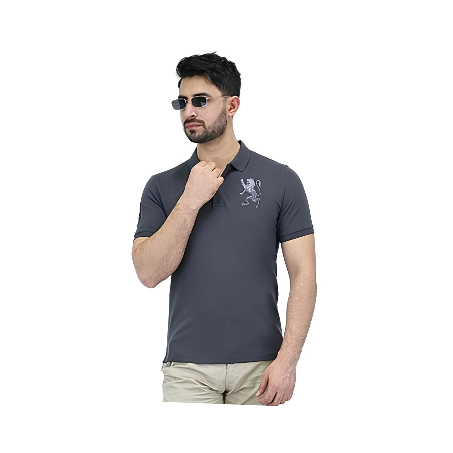 Slim Fit Lion Polo