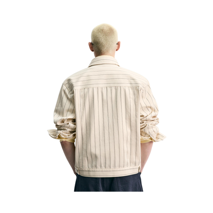 Relaxed Fit Pinstripe Jacket