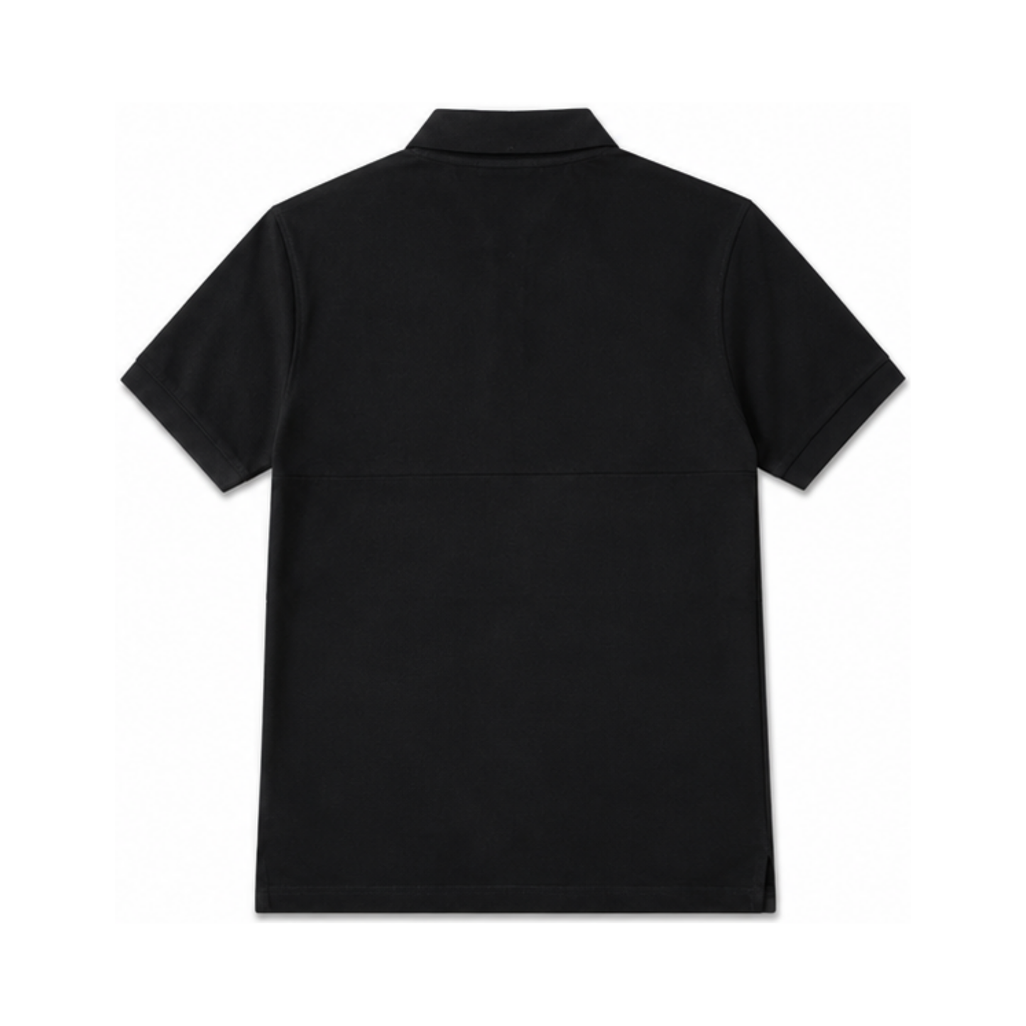 Black Polo with Reverse Logo