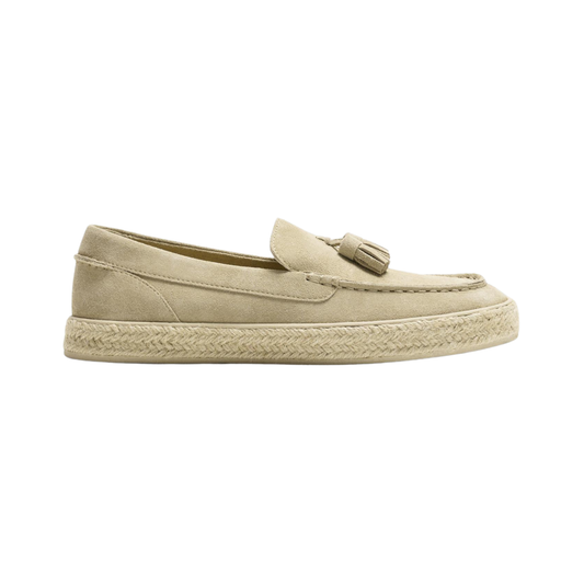 Causal Leather Jute Loafers
