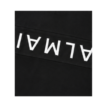 Black Polo with Reverse Logo