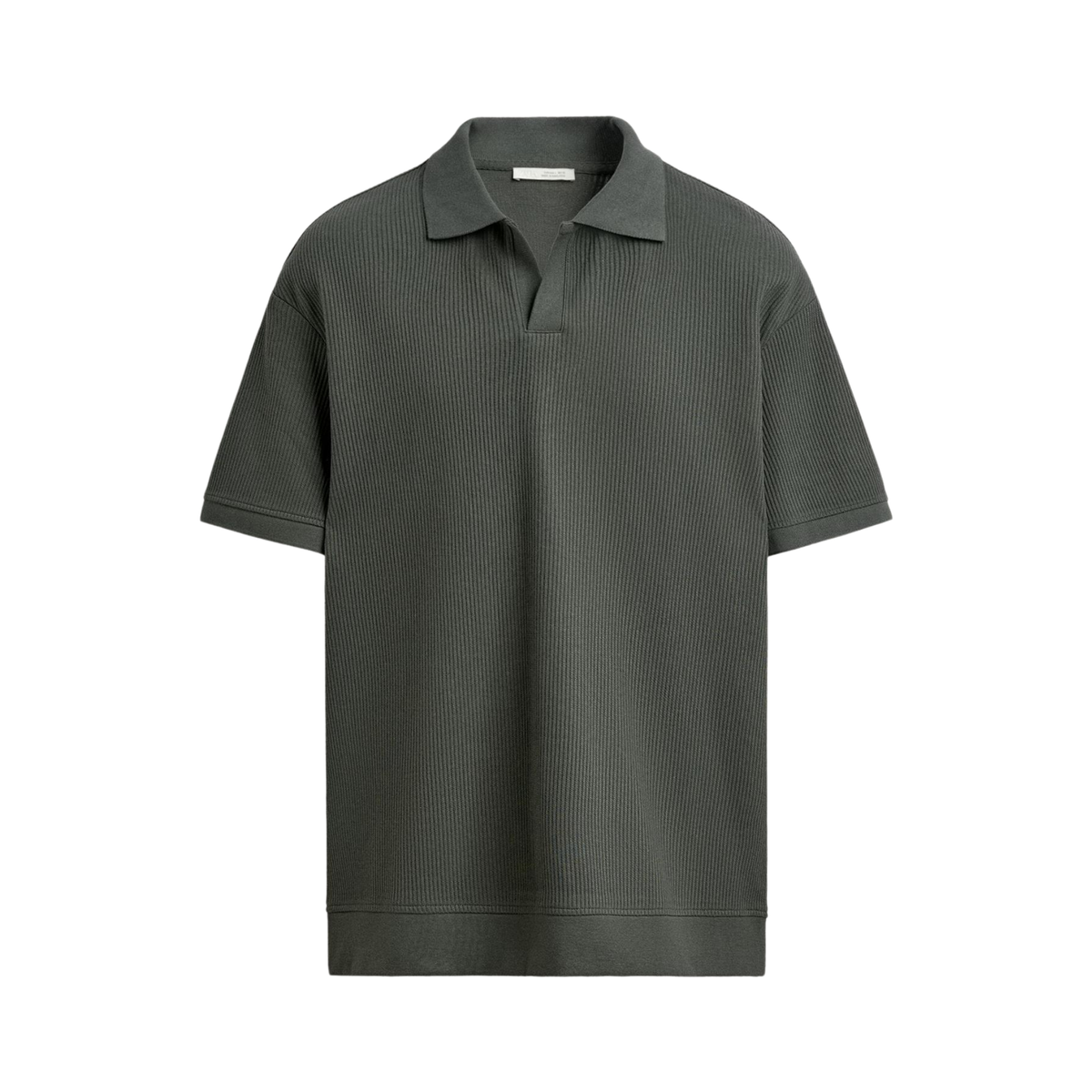 Vertical Textured Polo Shirt