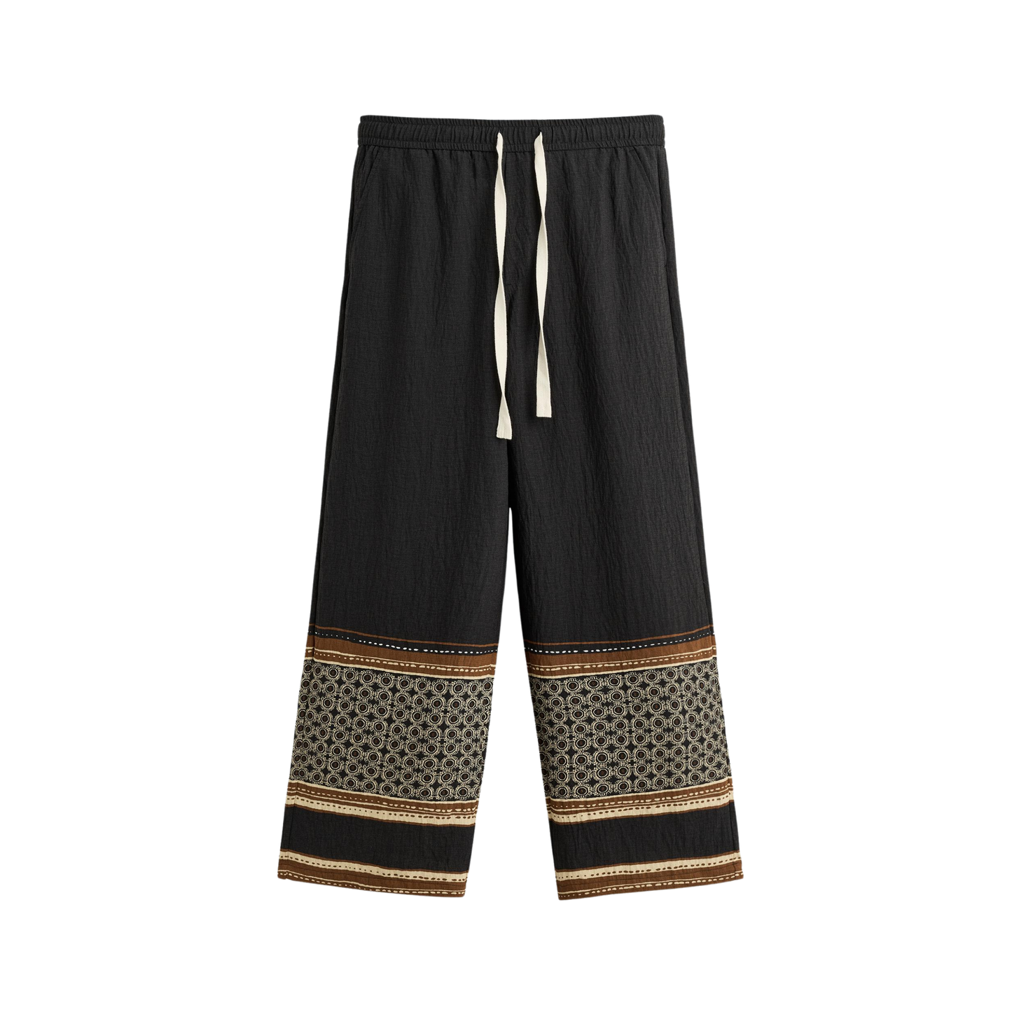 Relaxed Fit Colour Block Trousers