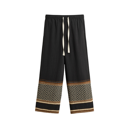 Relaxed Fit Colour Block Trousers